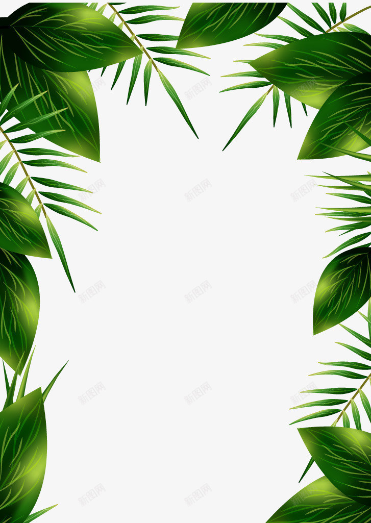 绿色树叶世界环境日png免抠素材_新图网 https://ixintu.com 世界环境日 卡通植物 绿色叶子 背景装饰
