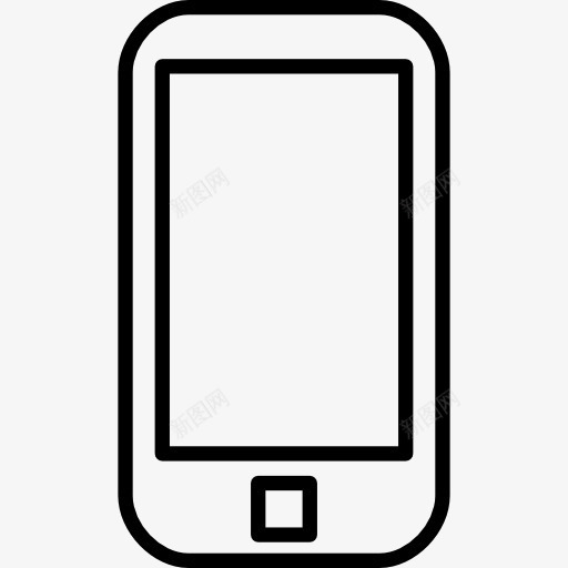手机外形图标png_新图网 https://ixintu.com 安卓样机 小图标 工具 工具和器具 手机 移动电话 通讯