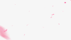 2015粉色漂浮美丽花瓣装饰素材