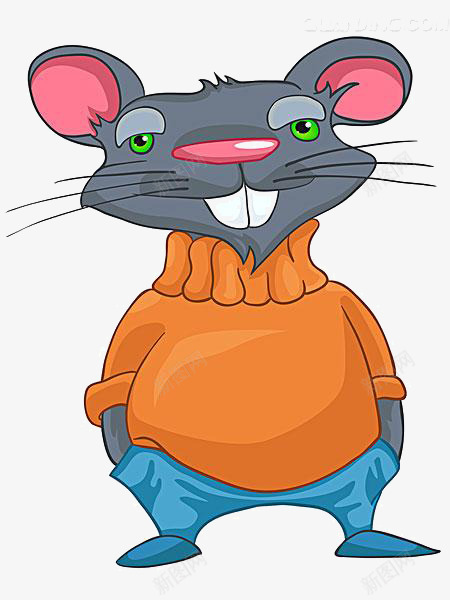 卡通老鼠png免抠素材_新图网 https://ixintu.com 免扣老鼠 免扣老鼠png 卡通老鼠 穿衣服的老鼠