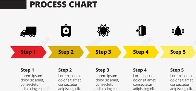 撞色流程图表图标png_新图网 https://ixintu.com 信息图表 免扣png素材 免费png素材 图标分类标签 撞色流程图 步骤目录