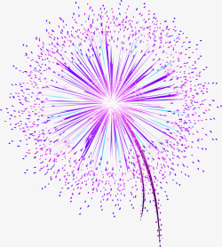 紫色圆点春节美丽紫色烟花高清图片