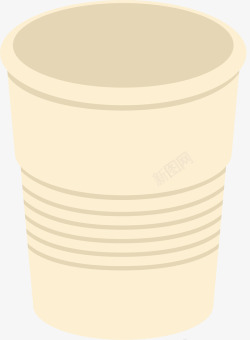 黄色的奶茶卡通杯子矢量图素材