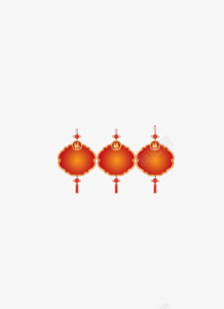 春节红灯笼装饰图素材