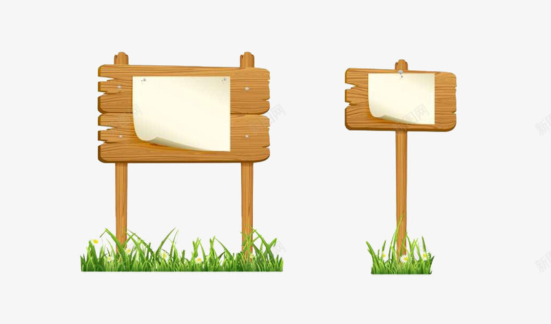 木牌标牌png免抠素材_新图网 https://ixintu.com 木板标示牌 木牌 标示牌 纸张 草 路边