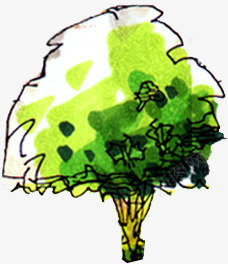 创意手绘绿色的大树合成png免抠素材_新图网 https://ixintu.com 创意 合成 大树 素材 绿色
