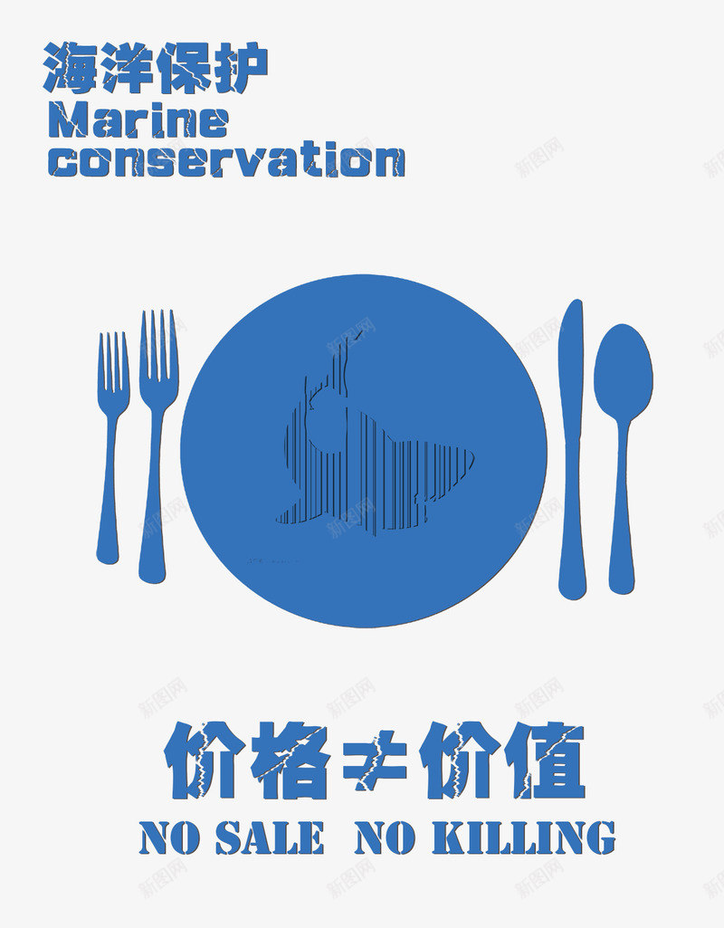 海洋保护png免抠素材_新图网 https://ixintu.com 环境保护 盘子 蓝色海洋