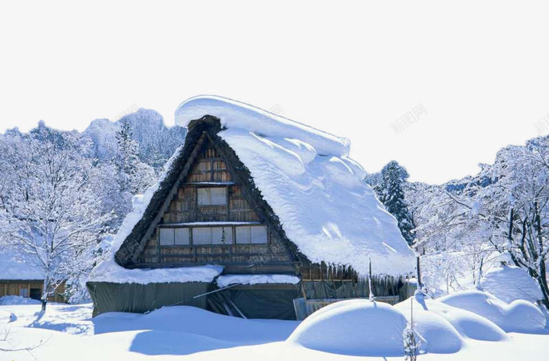 大雪覆盖了大地png免抠素材_新图网 https://ixintu.com 下雪的屋顶 寒冷 美景 雪白