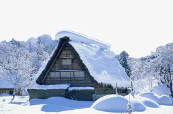 大雪覆盖了大地素材