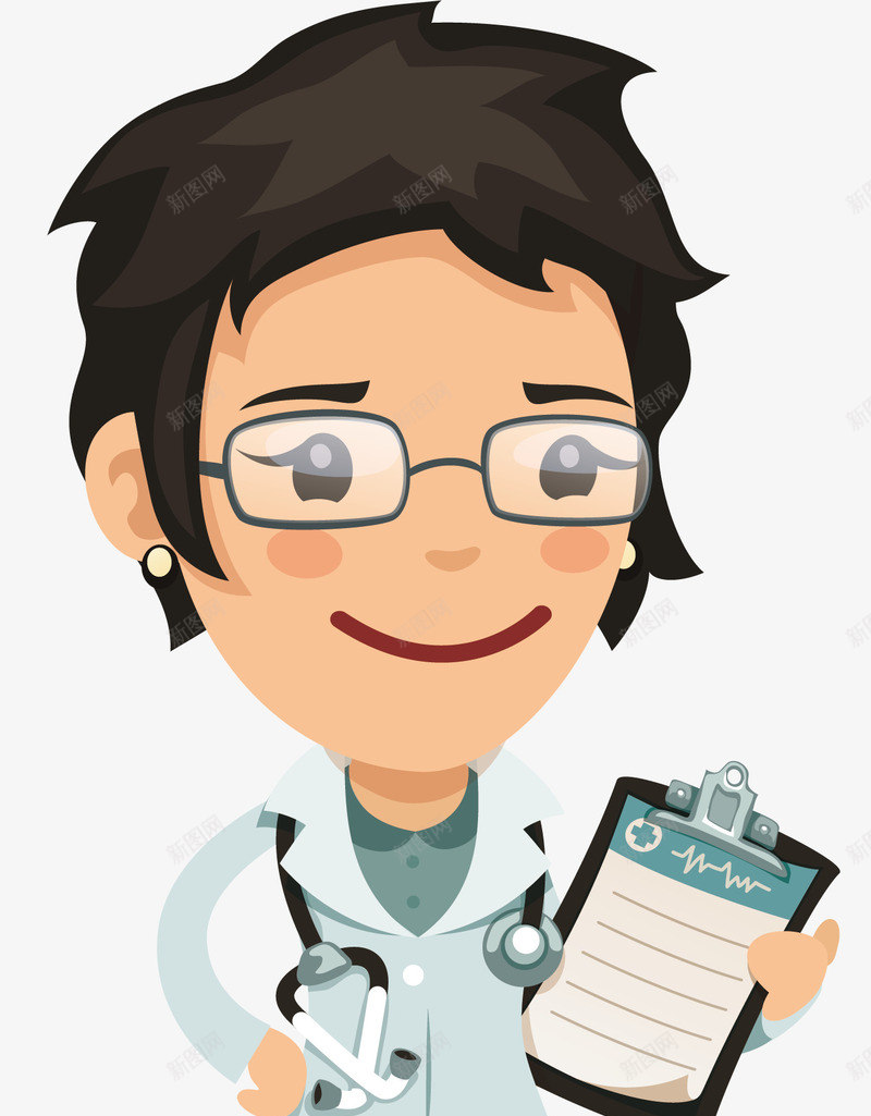 工作的医生png免抠素材_新图网 https://ixintu.com 卡通 女士 工作 戴眼镜 护士 治疗 治疗的人 生物医药