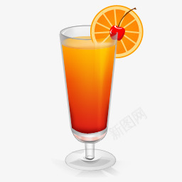 鲜橙汁图标png_新图网 https://ixintu.com 橙汁 饮料 鸡尾酒