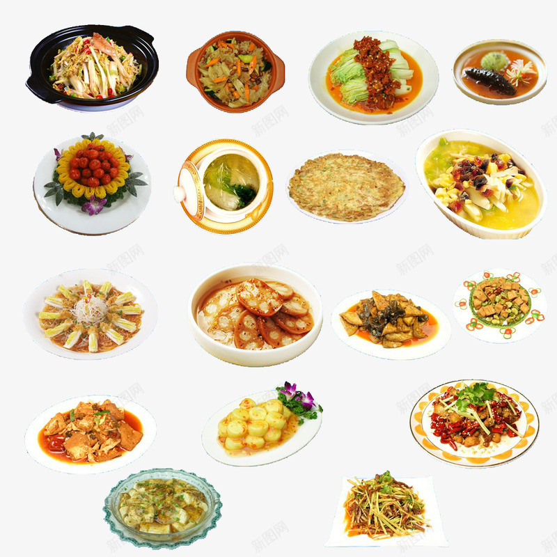 年菜png免抠素材_新图网 https://ixintu.com 实物 年夜饭 年菜 美食 食物矢量