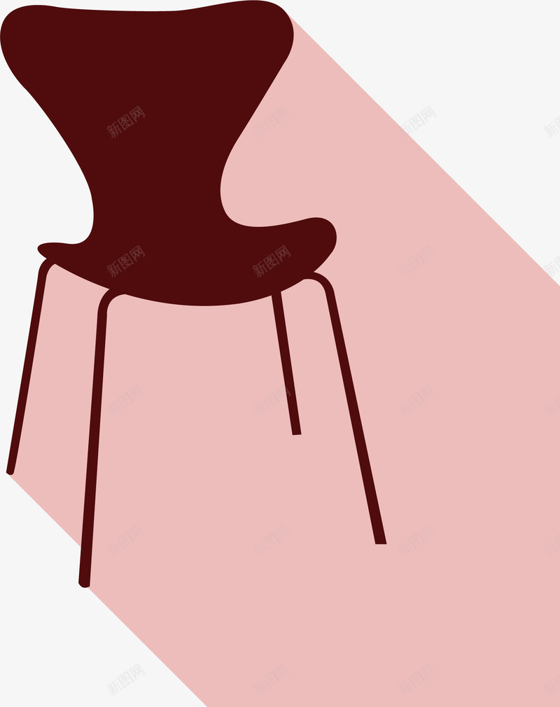 休闲办公椅png免抠素材_新图网 https://ixintu.com 办公 家具 椅子 红色