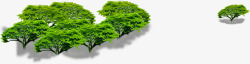 创意合成效果绿色的大树园林素材