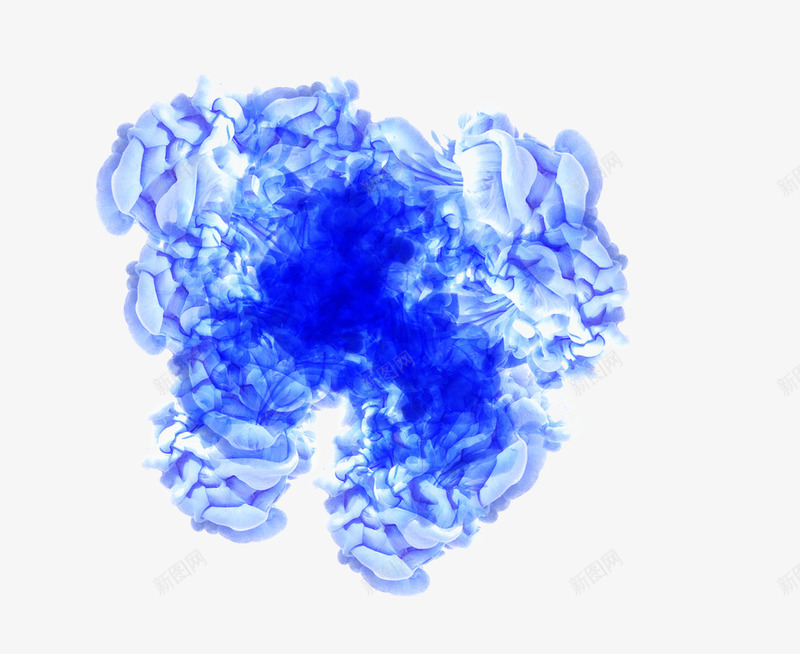 飘浮烟雾png免抠素材_新图网 https://ixintu.com 气体 蓝色