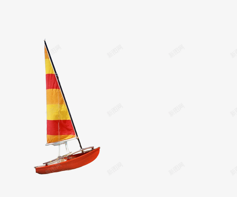 暖色帆船整体png免抠素材_新图网 https://ixintu.com 帆船 整体 暖色