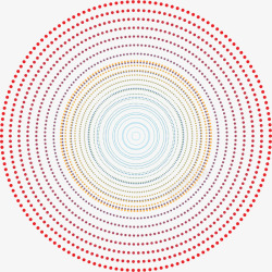 红色形体红色斑点发散式圆环高清图片