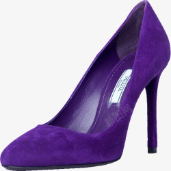 紫色女士高跟鞋素材