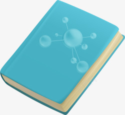 学习书本化学蓝色矢量图素材