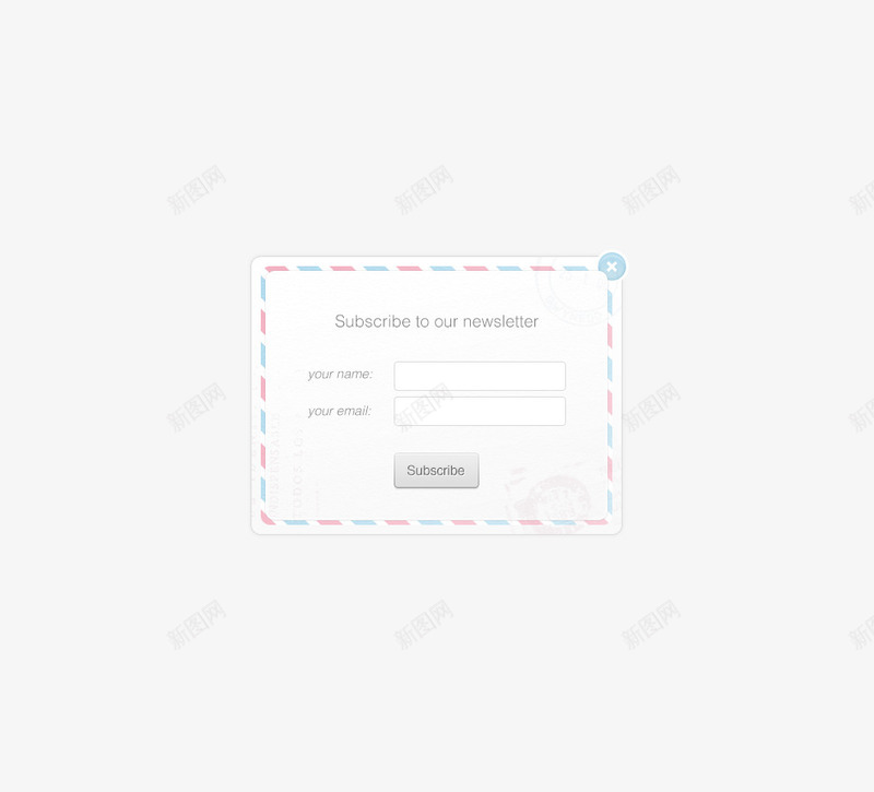 美式信封注册表格psd免抠素材_新图网 https://ixintu.com 信封 注册 登录 网页元素 网页素材 美式