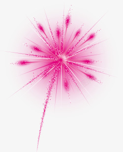 粉色小烟花春节美丽粉色烟花高清图片