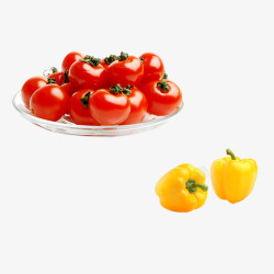 西红柿青椒素材