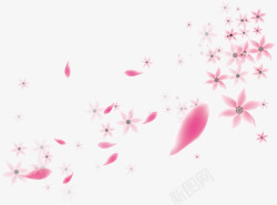 粉色花瓣矢量图素材