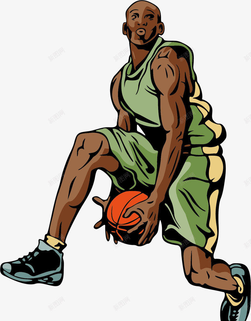 篮球运动png免抠素材_新图网 https://ixintu.com 体育比赛 体育运动 体育运动项目 体育运动项目打篮球 体育项目 卡通打篮球的黑人 手绘打篮球 手绘打篮球的黑人 打篮球 比赛项目 篮球比赛 篮球运动