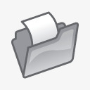 灰色文件夹打开图标png_新图网 https://ixintu.com folder grey open 开放 文件夹 灰色 英文开业