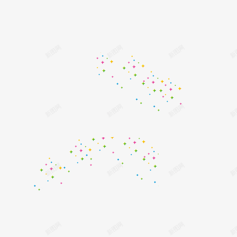 彩色点状漂浮庆祝元素png免抠素材_新图网 https://ixintu.com 三角形 几何 分散 创意 庆祝 彩色 散布 电商
