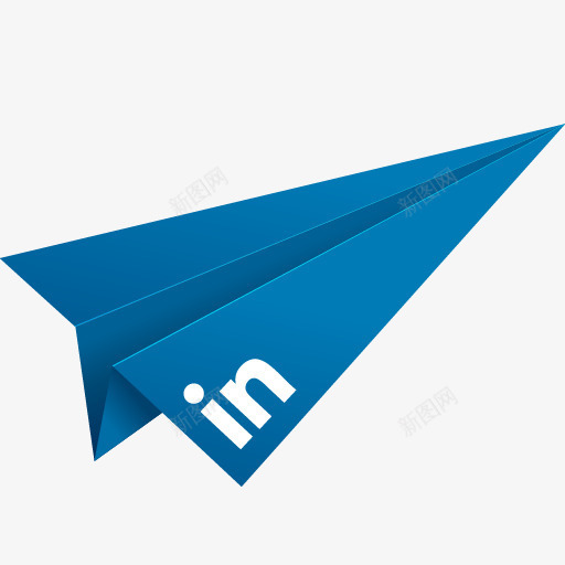 蓝色联系在LinkedIn折纸png免抠素材_新图网 https://ixintu.com Blue LinkedIn in linked linkedin media origami paper plane social 折纸 社会化媒体 纸飞机 联系在 蓝色