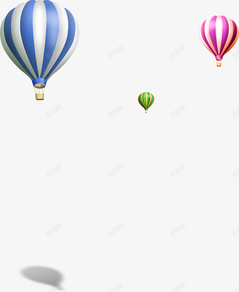 彩色时尚飘浮热气球装饰png免抠素材_新图网 https://ixintu.com 彩色 时尚 热气球 装饰 设计 飘浮
