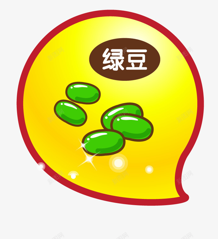 奶茶饮品加料png免抠素材_新图网 https://ixintu.com 奶茶饮品加料矢量图绿豆AI