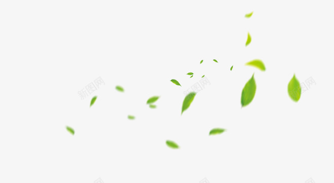 绿色树叶漂浮叶子png免抠素材_新图网 https://ixintu.com 叶子 树叶 漂浮 绿色