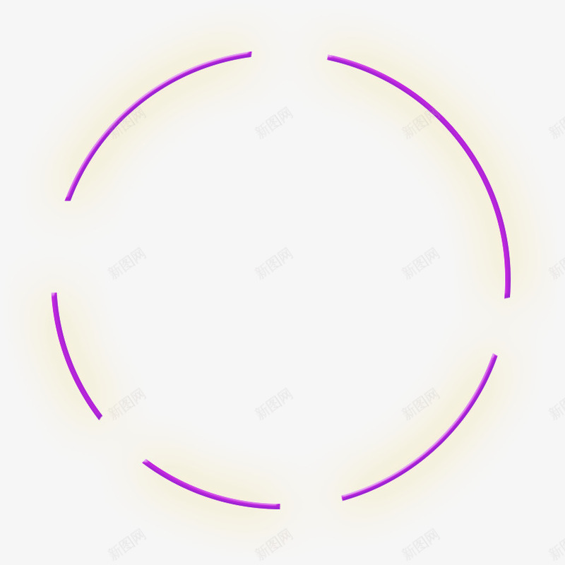 发光的紫色圆环png免抠素材_新图网 https://ixintu.com 发光 圆环 旋转 紫色
