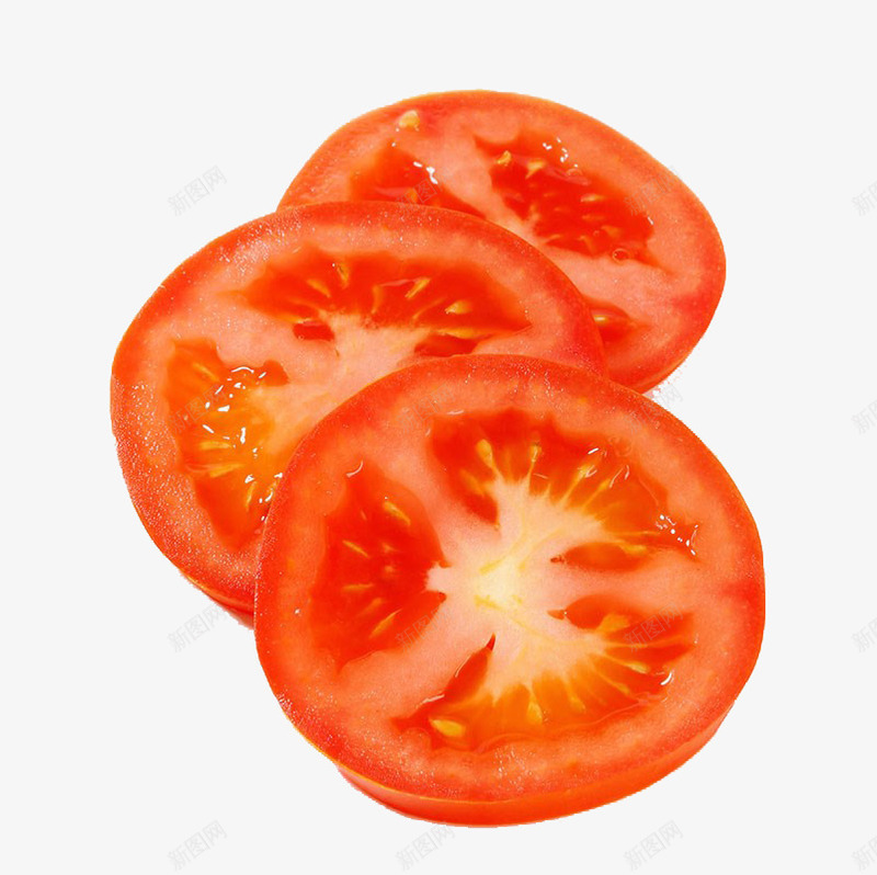 番茄片png免抠素材_新图网 https://ixintu.com 实物 番茄 番茄片 红色 西红柿