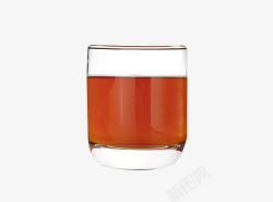 姜茶饮品玻璃杯里的姜茶高清图片