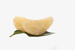 白肉柚叶子上的白肉柚子高清图片