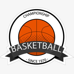 运动会项目标志篮球比赛标签矢量图高清图片