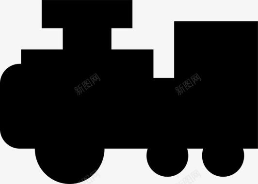 扁平商务火车标志矢量图图标图标