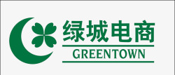 网商logo绿城电商logo图标高清图片