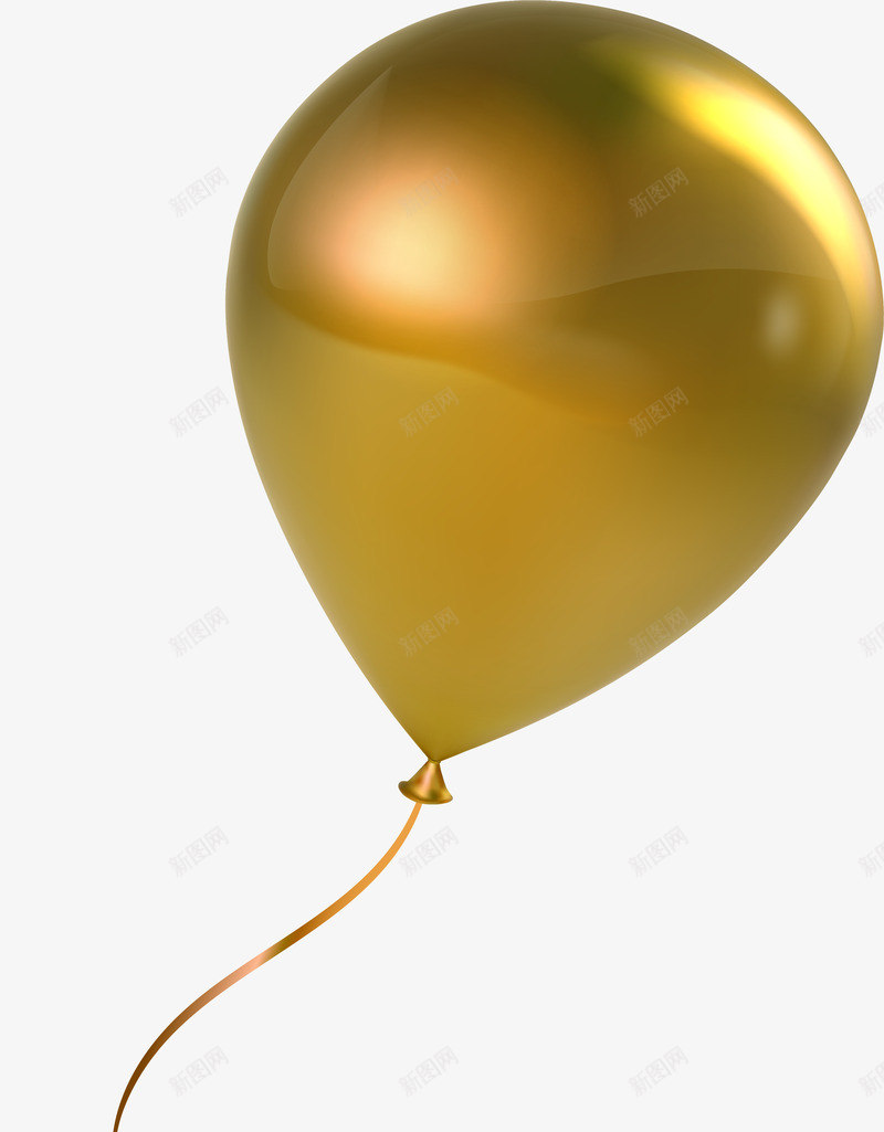 金色简约漂浮气球png免抠素材_新图网 https://ixintu.com 一颗气球 免抠PNG 喜庆 庆典 气球 漂浮 葵儿 装饰图案 金色