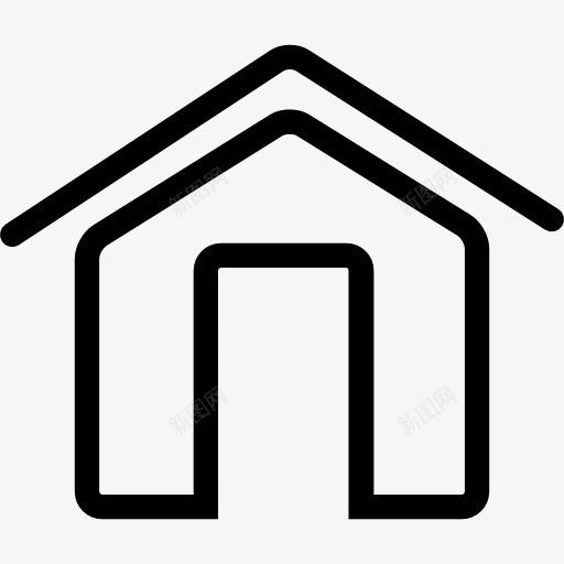 简单的房子图标png_新图网 https://ixintu.com 场所 家居 家庭结构 建筑