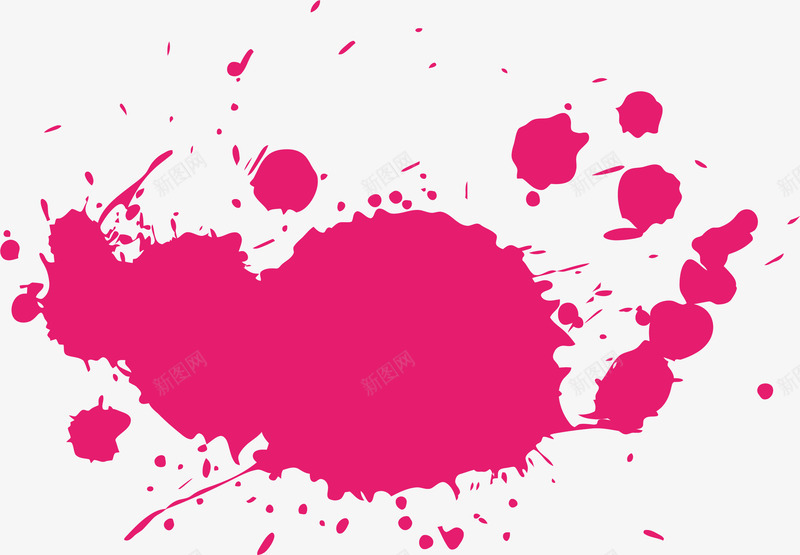 枚红色漂浮png免抠素材_新图网 https://ixintu.com 手绘 油漆 泼墨 痕迹 装饰