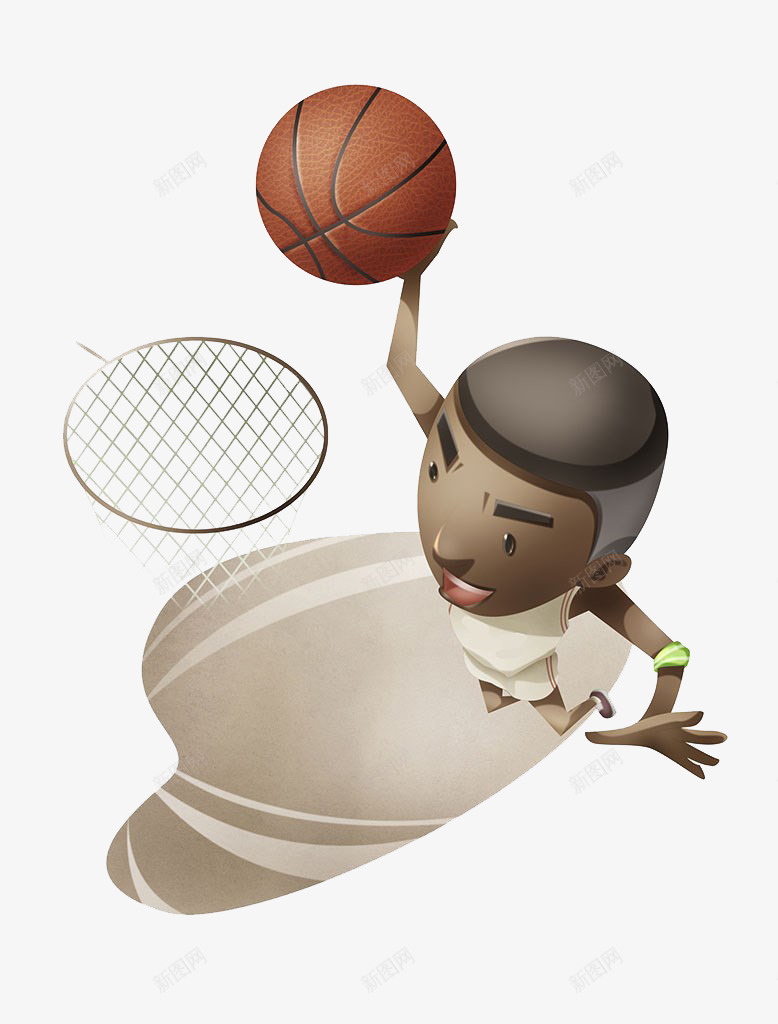 灌篮插画png免抠素材_新图网 https://ixintu.com 上篮 打篮球的人 球篮 竞技运动 篮球比赛 跳跃