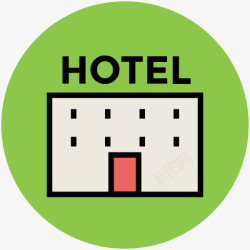 酒店用具素材酒店卡通家居图标高清图片