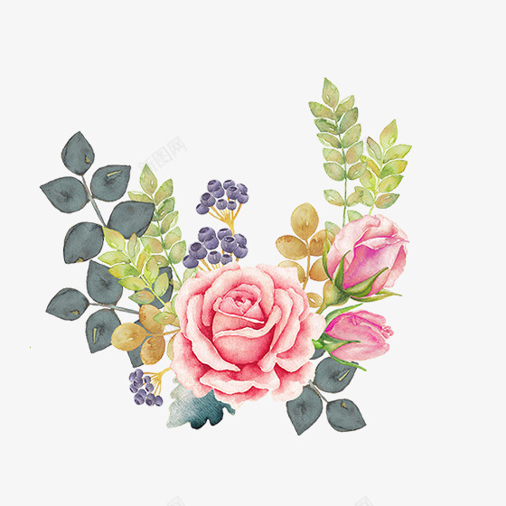 粉色花朵情人节元素psd免抠素材_新图网 https://ixintu.com 树叶 植物 环境 粉色 纹理 绿色 自然 花朵 花纹 质感