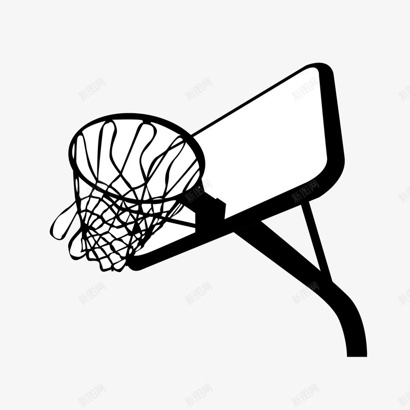 篮球框架png免抠素材_新图网 https://ixintu.com 架子 球篮 篮球框架