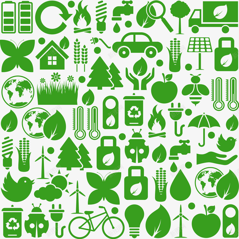 生态环境标图标png_新图网 https://ixintu.com 图标环保 标志图标 环境保护 生态环保 生态环境 绿色环保