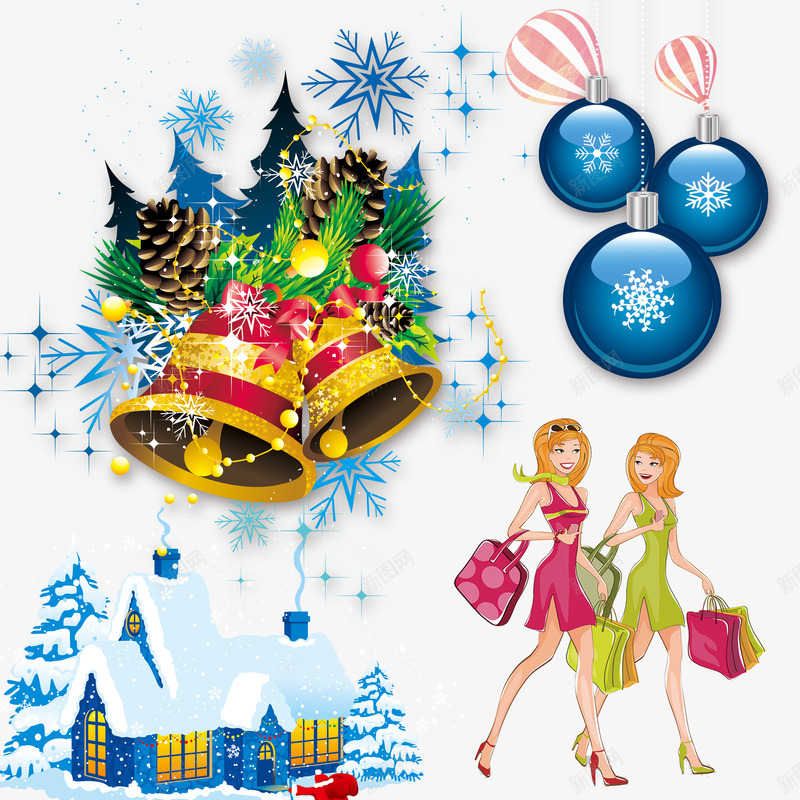 购物女孩png免抠素材_新图网 https://ixintu.com 卡通 圣诞免抠素材大全 圣诞免费图片 圣诞图片 圣诞素材 圣诞节 圣诞透明素材 购物 铃铛 雪房子